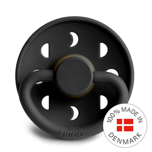 FRIGG Moon Phase Pacifier Latex Jet Black - Size 1